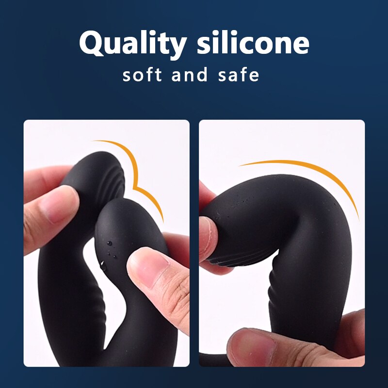 Gelugee Anal Plug Vibrator Prostate Massager ซิลิโคนเพศของเล่นสำหรับผู้ชาย Butt ปลั๊กรีโมทไร้สาย10โหมดเกย์เซ็กซี่ผลิตภัณฑ์ - buysextoyth