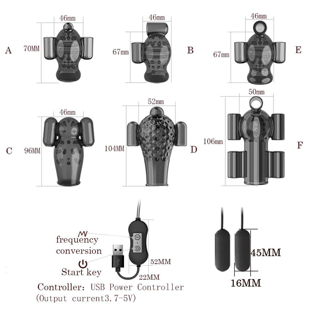 ที่มีประสิทธิภาพ Glans Vibrator ชาย Penis Trainer แขนเซ็กซ์ทอยสำหรับชายอวัยวะเพศชาย Delay Ejaculation ชาย Masturbation 20ความเร็ว - buysextoyth
