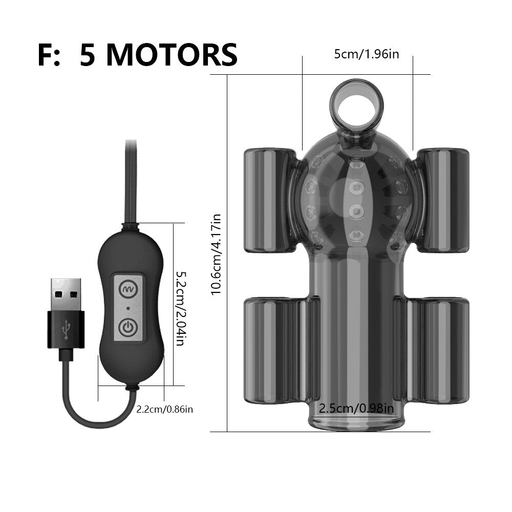 ที่มีประสิทธิภาพ Glans Vibrator ชาย Penis Trainer แขนเซ็กซ์ทอยสำหรับชายอวัยวะเพศชาย Delay Ejaculation ชาย Masturbation 20ความเร็ว - buysextoyth