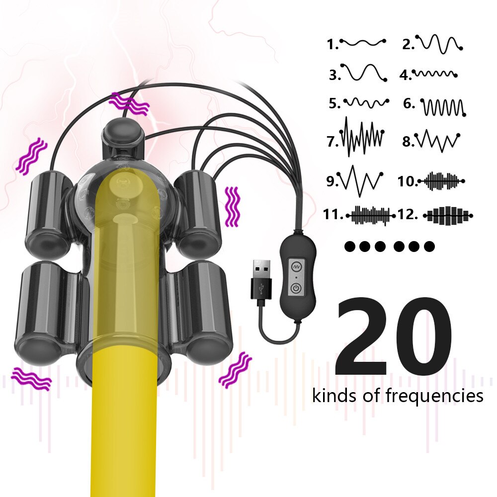 ที่มีประสิทธิภาพ Glans Vibrator ชาย Penis Trainer แขนเซ็กซ์ทอยสำหรับชายอวัยวะเพศชาย Delay Ejaculation ชาย Masturbation 20ความเร็ว - buysextoyth