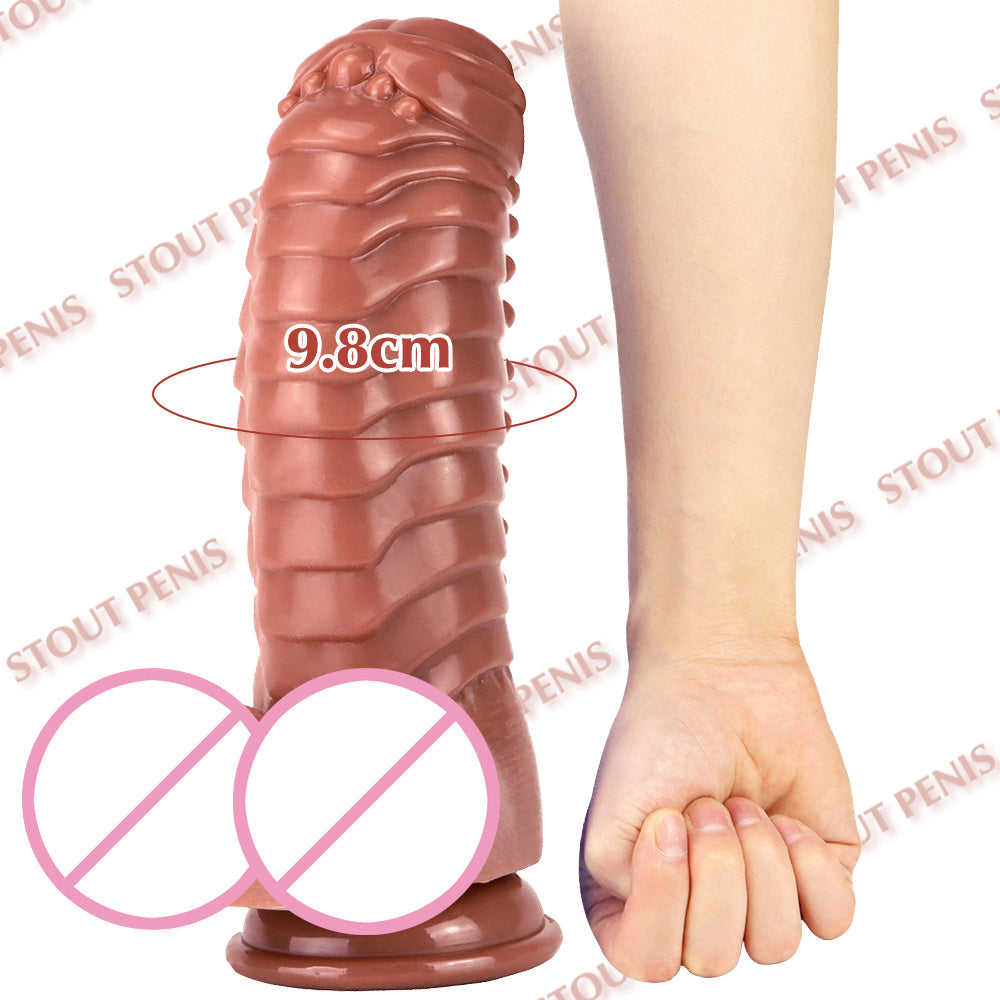 Huge Anal Plug Simulation Dildo Butt Plug with Powerful Sucker Female Masturbation Tool Thick Penis Erotic Sex Toys for Woman - buysextoyth