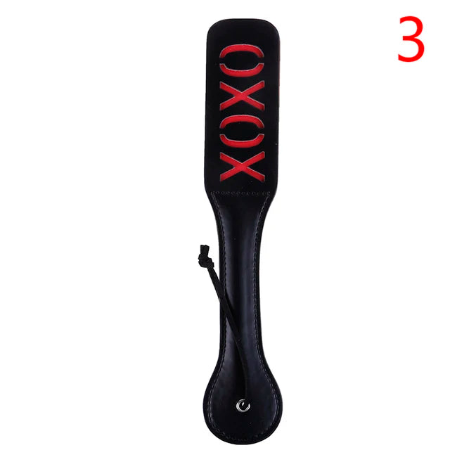 32CM Leather Double-deck Spanking Paddle Slave Sex Toy for Woman Men Paddle Spank Butt BDSM Sex Whip Fetish Bondage Erotic Toys - buysextoyth