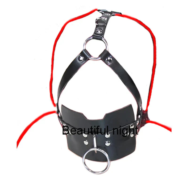 Ring/Spider/Ball Gag BDSM Leather Cover Mouth Mask Bondage. Muzzle Blindfold Restraints.SM Sex Toys For Couples - buysextoyth