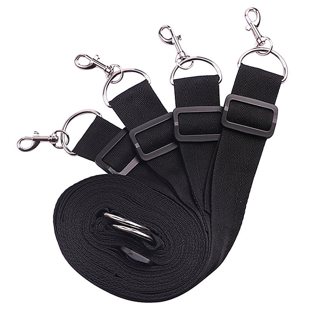 Bed Jam Sex Restraint Kit Adjustable Belt Nylon Handcuffs Ankle Cuffs Under Bed BDSM Bondage Erotic Toys Fixation Adult Game - buysextoyth