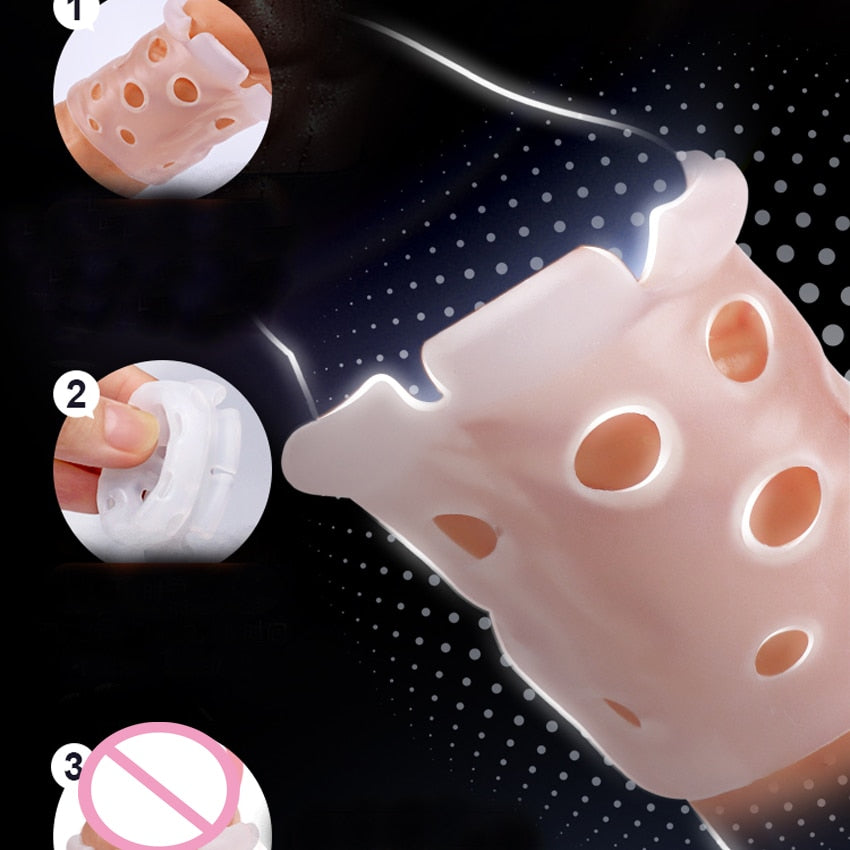 Leten Foreskin Resistance Complex Ring Sex Toys for Men Male Lock Ring Correction Device Day Night Combination Adult Sex Product - buysextoyth