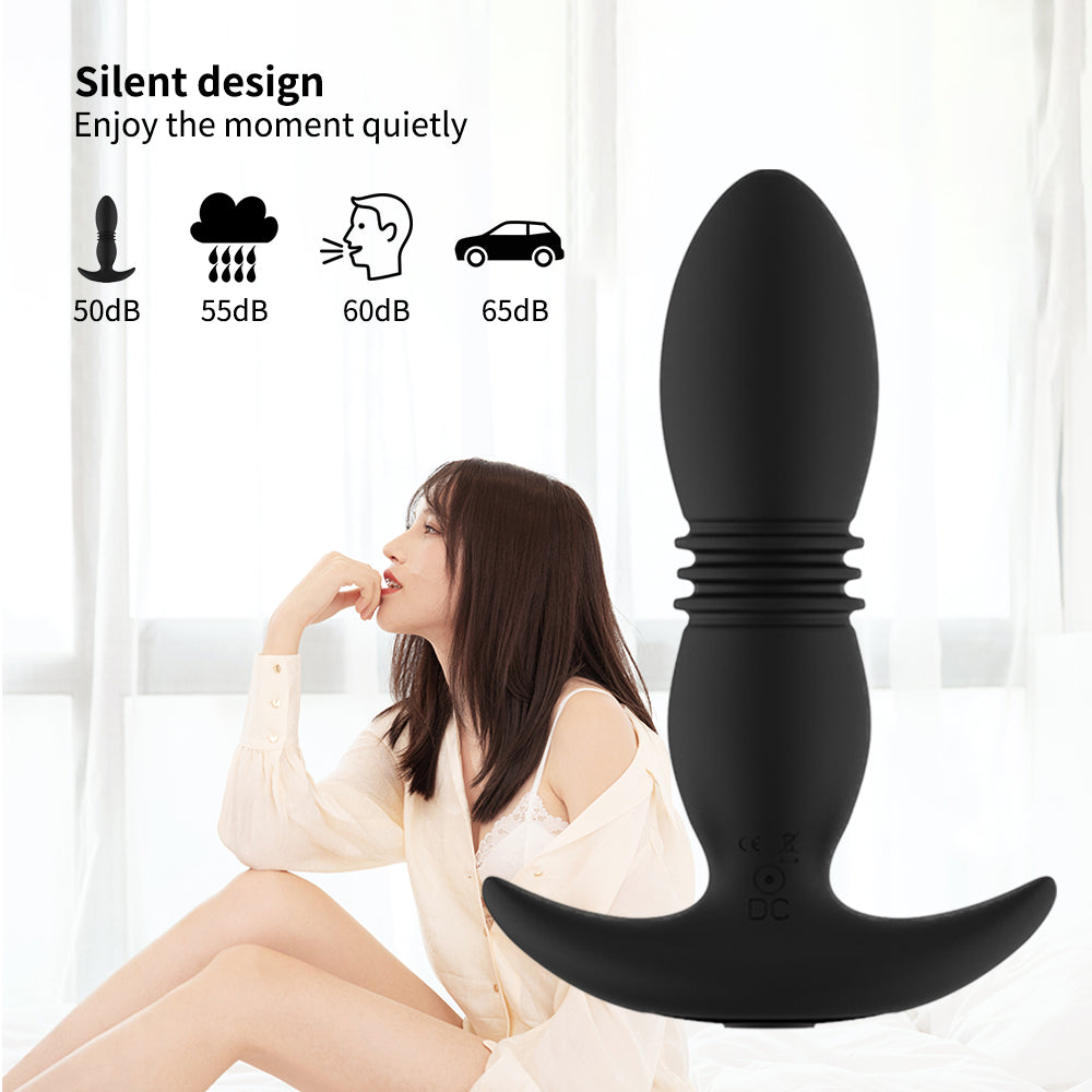 Telescopic Vibrator Anal Plug Sex Shop Prostate Massage Stimulator Female Masturbator Butt Plug Anal Beads Sex Toys for Couple - buysextoyth