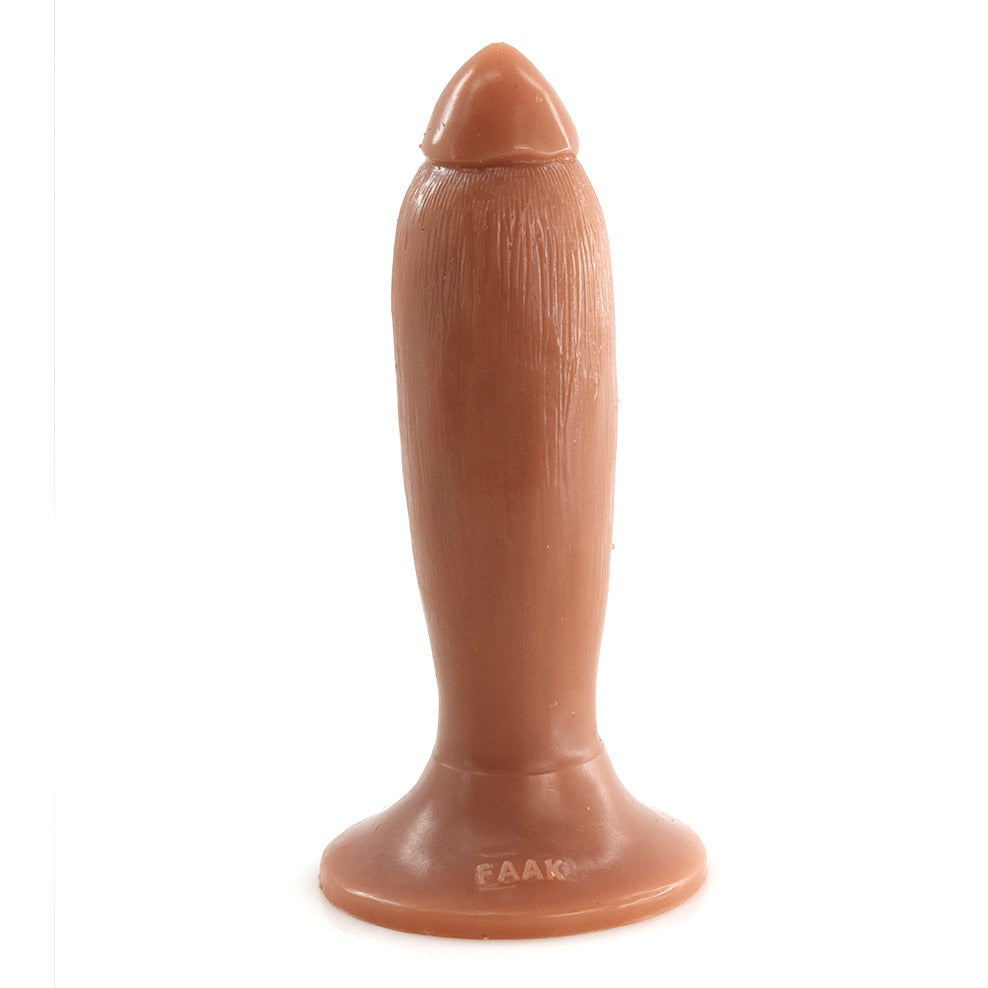 FAAK New Doubel Layer Silicone Butt Plug Soft Sucker Anal Dildo Male Masturbator Sex Toys Shop for Women Anus Vagina Stimulate - buysextoyth