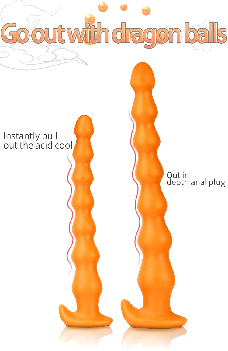 Super Long Anal Plug Penis Prostate Massage Anus Dilator Vagina Masturbation Adult for Women and Men Anal Beads Fisting Sex Toys - buysextoyth