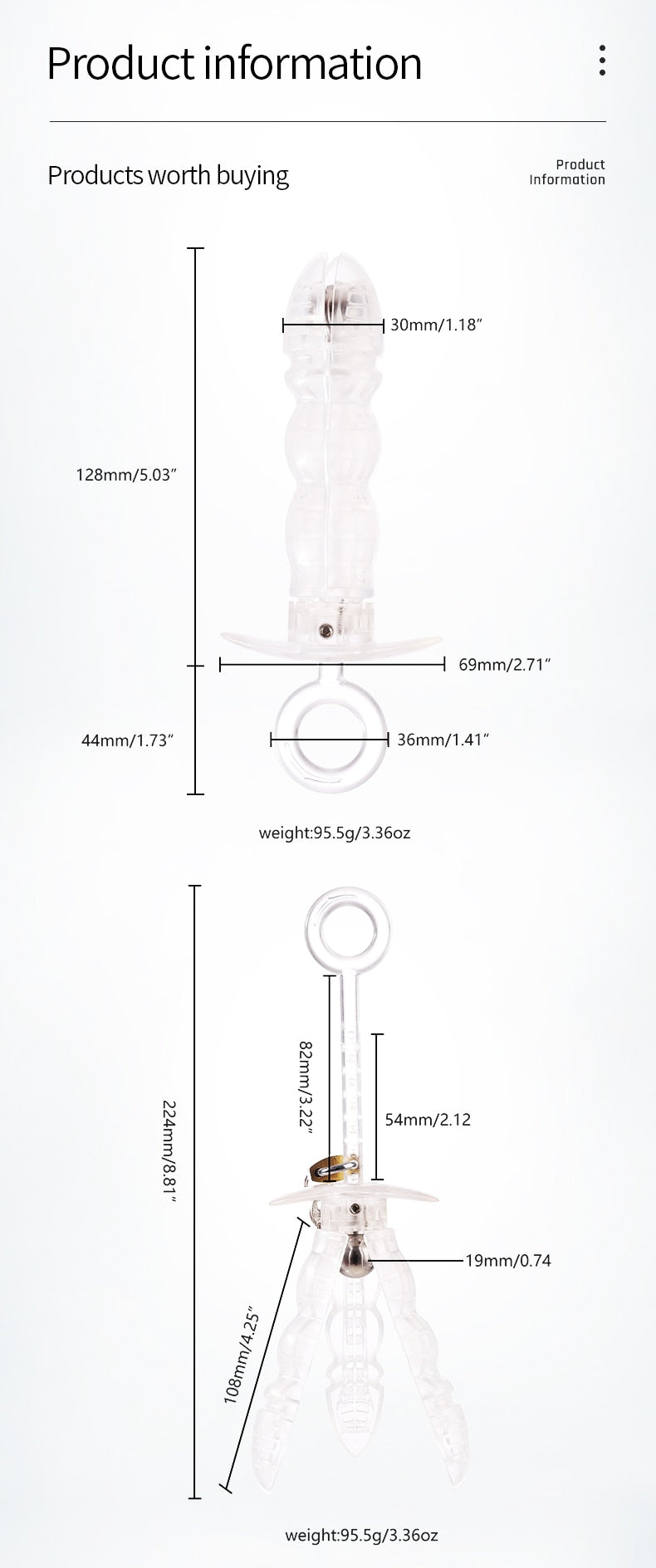 Bdsm Anal Dilator Hollow Anal Plug Glowing Dildo Big Butt Plug with Led Buttplug Men Prostate Massage Sex Toys Vagina Extender - buysextoyth