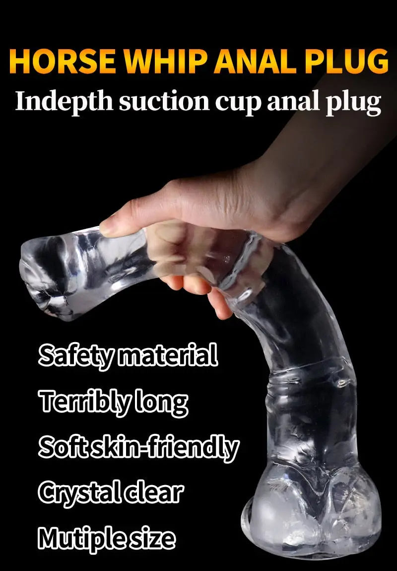 Horse Whip Anal Plug/Dilator /Sex Toys for Men Women Prostate Massager G-spot Stimulation Butt Dildo Masturbator Adult Toy - buysextoyth