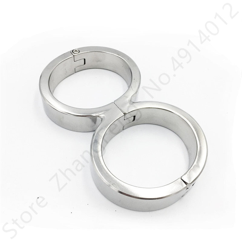 Heavy Stainless Steel Handcuffs Ankle Cuff Bondage BDSM Fetish Adult Sex Toys for Woman Screw Sex Toy Bundle Sex Shop China 18+ - buysextoyth