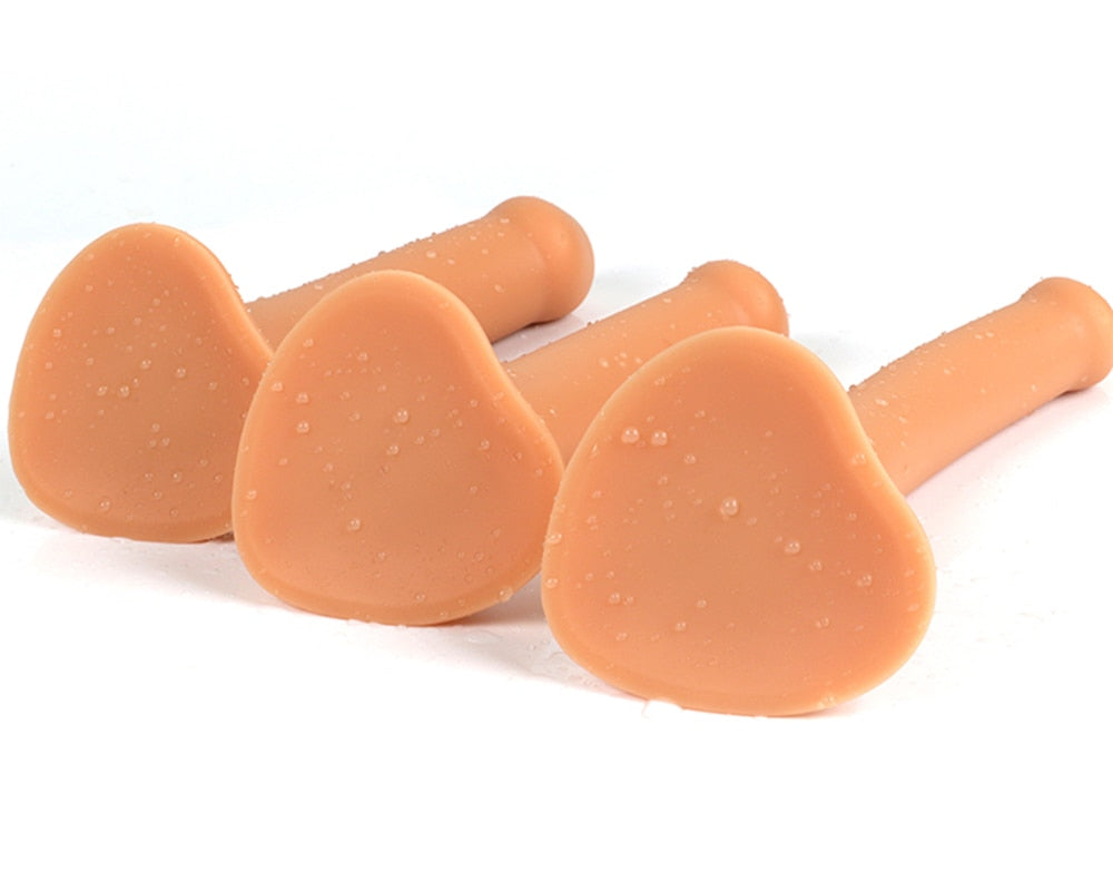 Slender Anal Plug Powerful Suction Cup Soft Dildo G-spot Vaginal Stimulator Butt Plug Prostate Massager Sex Toys for Man Woman - buysextoyth