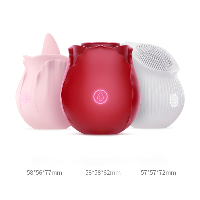 Rose Sucking Vibrators Nipple Sucker Oral Sucker Clitoris Stimulation Powerful Vibrators Sex Toys for Women Rose Vibator Toy - buysextoyth