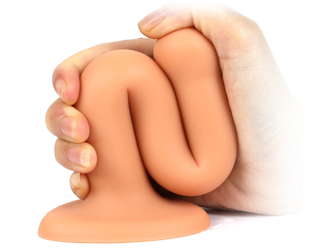 Slender Anal Plug Powerful Suction Cup Soft Dildo G-spot Vaginal Stimulator Butt Plug Prostate Massager Sex Toys for Man Woman - buysextoyth