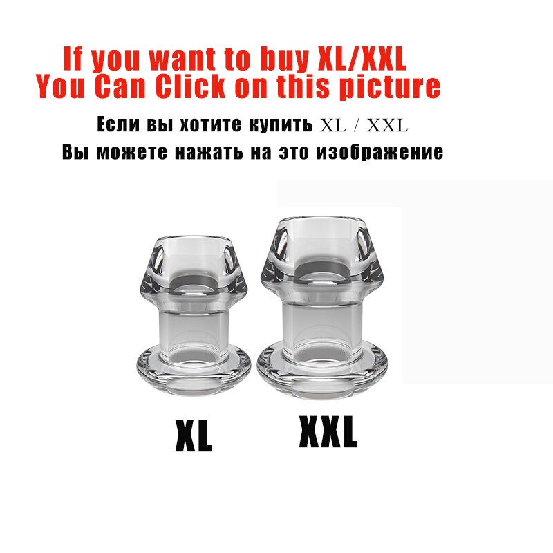 Anal Extender Hollow Butt Plug Anal Prostate Massager Sex Toys for Women Men Anus Expanding Anal Dilator Vaginal Stimulator - buysextoyth
