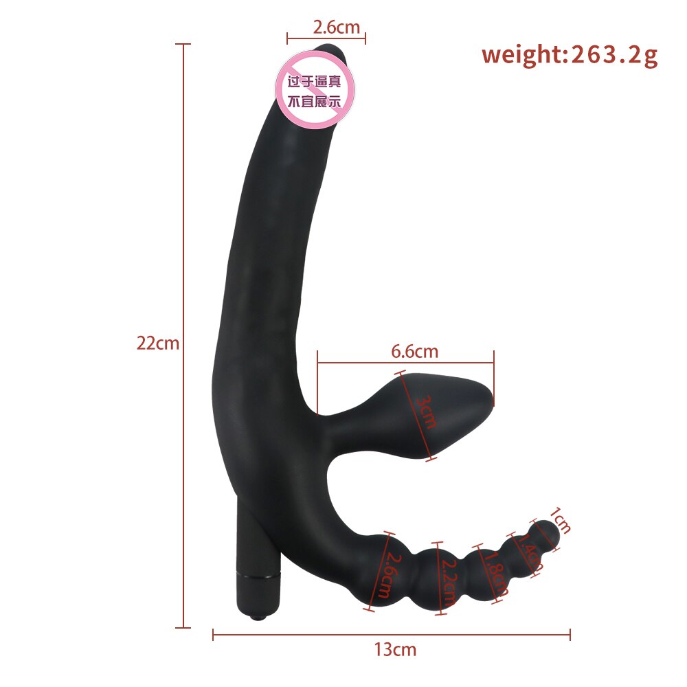 3 IN 1 Dildos Anal Plug Vibrators Sex Toys for Women Men Bondage Vagina Clitoris Stimulator Adult Chastity Accessories Sex Shop - buysextoyth