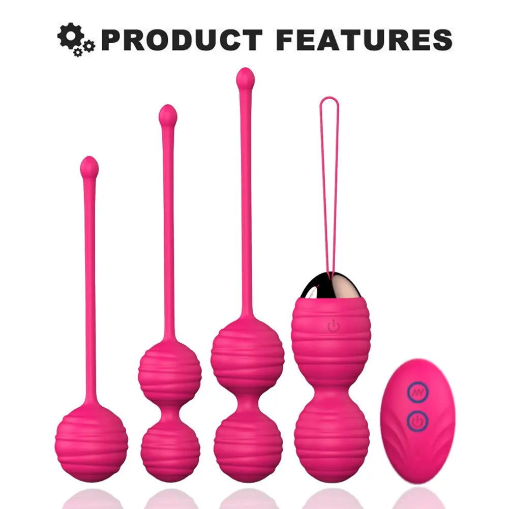3/5Pcs Postpartum Repair Vaginal Shrinking Tight Ball Exercise Women Sex Toy Vagina Tight Exercise Trainer Massage 33sextoys
