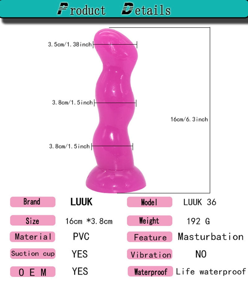 The Female Anal Plug Functional Masturbation Suction Cup Sex Toy for Men Insert Vagina Anal Product Interest Dildo Hot Sale 2021 - buysextoyth