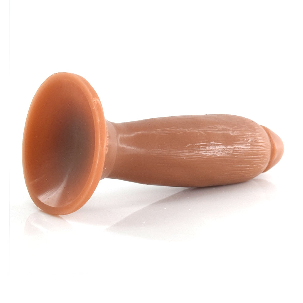 FAAK New Doubel Layer Silicone Butt Plug Soft Sucker Anal Dildo Male Masturbator Sex Toys Shop for Women Anus Vagina Stimulate - buysextoyth