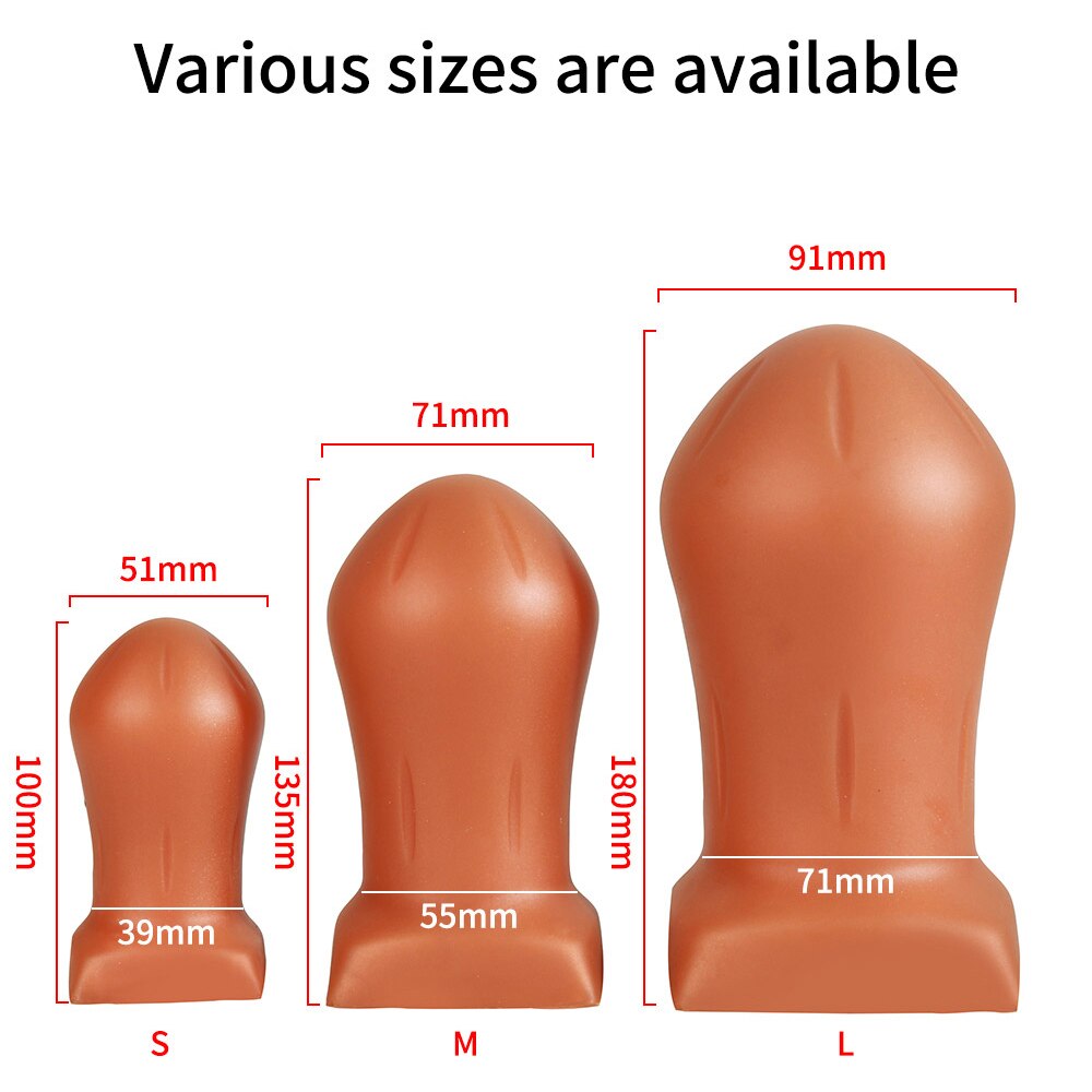Latest Super Huge Anal Plug Soft Butt Plug Beads Ass Expansion Stimulator Big Anus Egg Dildo Masturbator Sex Toys for Women Man - buysextoyth
