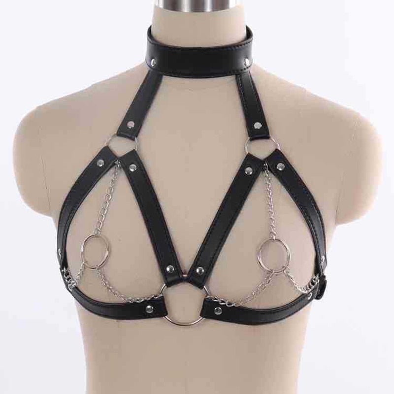 Fetish BDSM Bondage Sexy Lingerie Underwear Collar Body Harness Sex Toys Dresses for Women Couples Adults Belt Chain Slave 18+ - buysextoyth