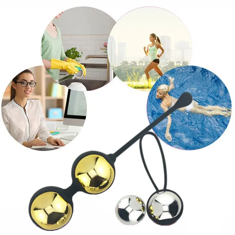 4PCS Vaginal Ball Set Sex Toys for Women Intimate Kegel Muscle Exerciser Vagina Muscle Tighten Exercise Geisha Balls Magic Kegel - buysextoyth