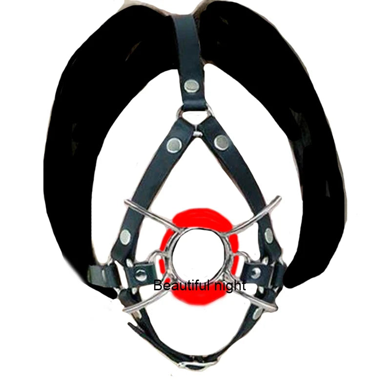 Ring/Spider/Ball Gag BDSM Leather Cover Mouth Mask Bondage. Muzzle Blindfold Restraints.SM Sex Toys For Couples - buysextoyth