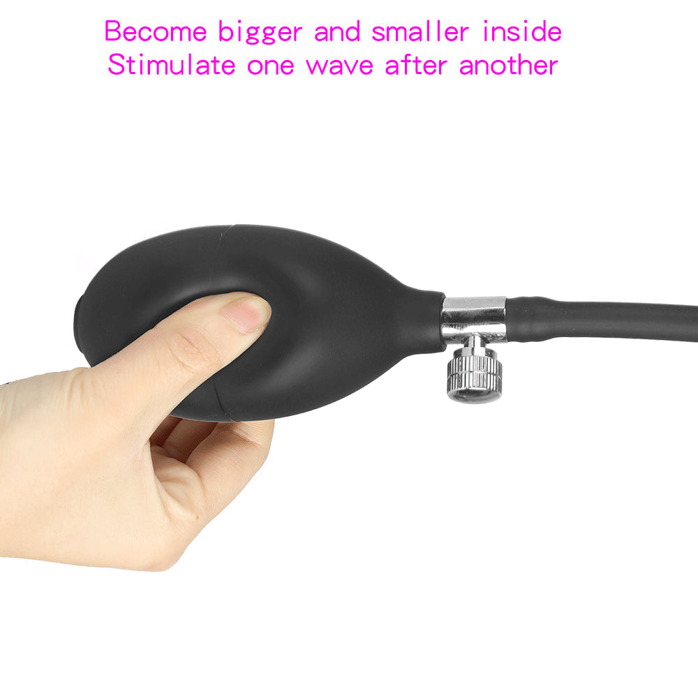 Expandable Prostate Massager Butt Plug Adult Sex Toys Inflatable Silicon Huge Big Anal Plug Anal Dildo Pump Anal Dilator - buysextoyth