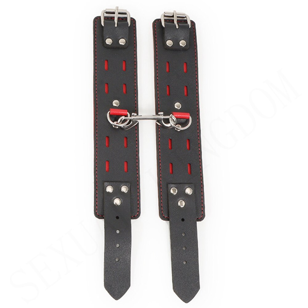 Adjustable Leather Handcuffs and Shackles BDSM Bondage Bundling Femdom Fun Adult Sex Bondage Sex Toys for Woman Couples - buysextoyth