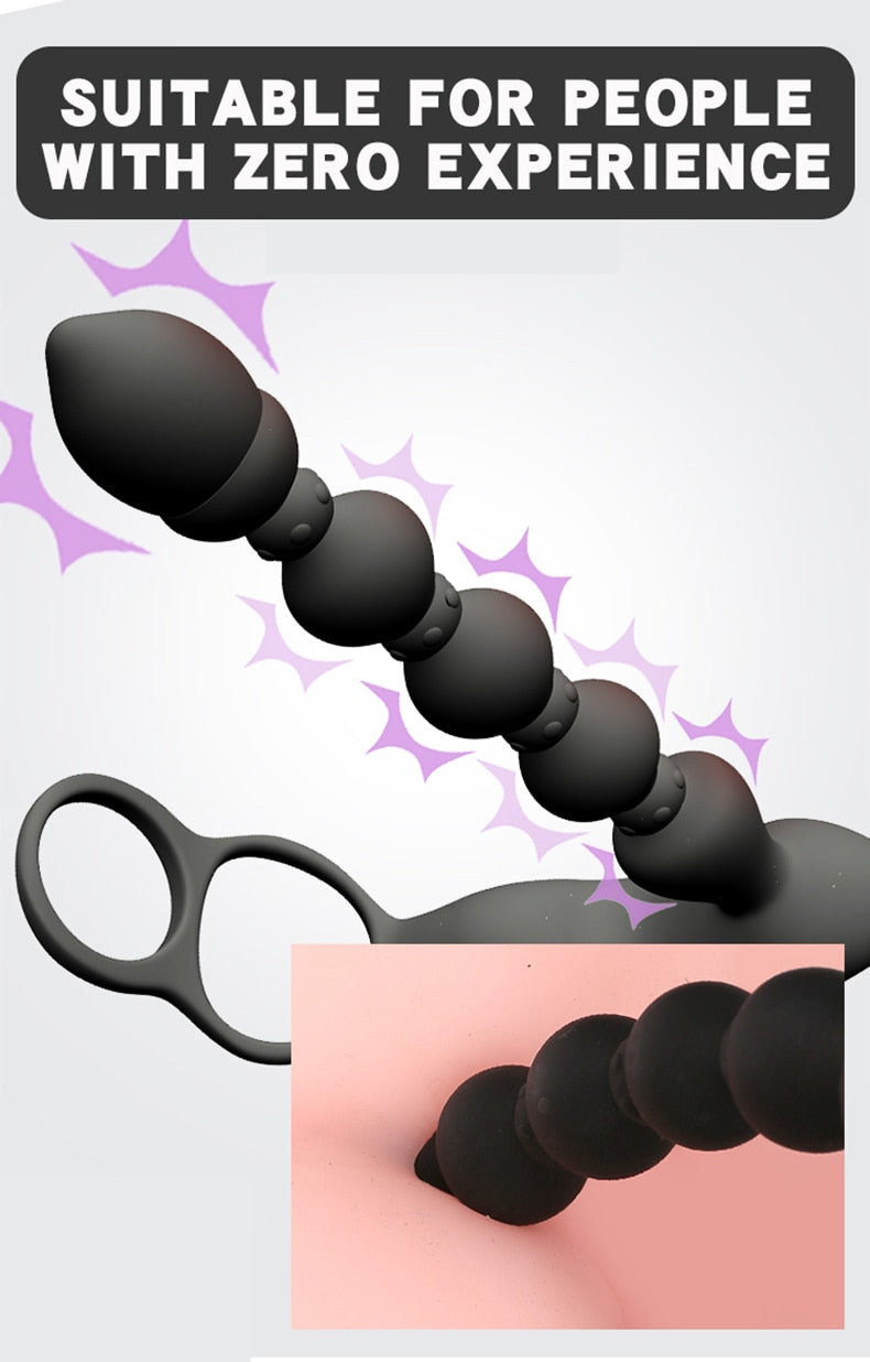 BODYPRO Male Prostate Massage Vibrator Penis  Vibrator Ring  Anal Plug Stimulator Butt Plug Delay Ejaculation Ring Toy for Men - buysextoyth