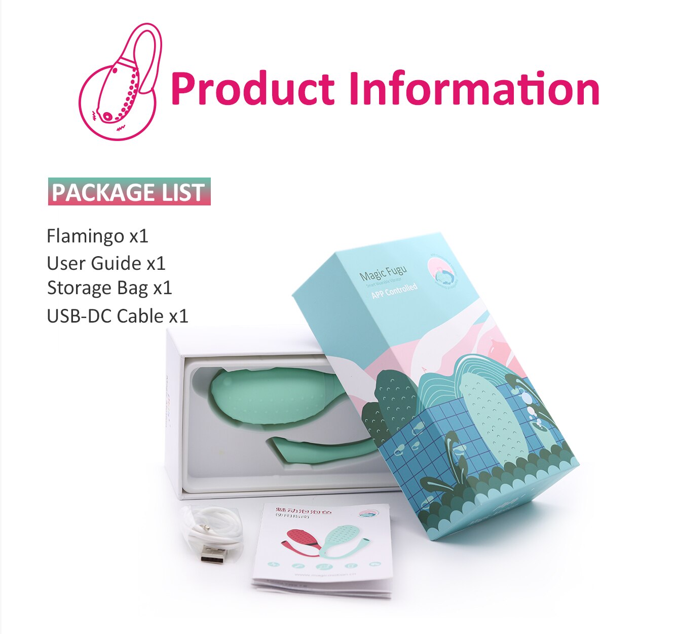 Magic Motion Smart Sex Toy Remote Control Vibrator G-spot Clitoris Fugu APP Vibrating Ball Flamingo Vagina Massager for Woman - buysextoyth