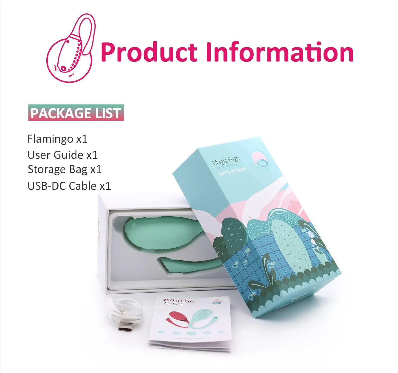Magic Motion Smart Sex Toy Remote Control Vibrator G-spot Clitoris Fugu APP Vibrating Ball Flamingo Vagina Massager for Woman 33sextoys