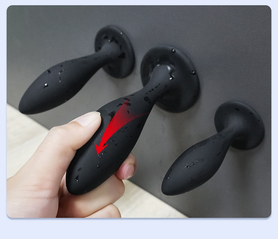 3pcs Anal Plugs Buttplug Training Set Silicone Suction Anus Sex Toys for Women Men Male Prostate Massager Butt Plug Gay Bdsm Toy - buysextoyth