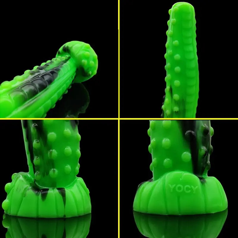 YOCY Realistic Tiger Dildos Silicone Animal Dick Penis Bumpy Little Pump Massage Gay Toys Butt Plug Sex Toys for Women Adult Toy 33sextoys