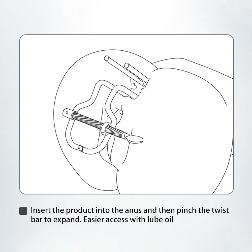 Adjustable Stainless Steel Anal Expander Vaginal Speculum BDSM Slave Anus Pussy Dilator Anal Toys Anal Vagina Enema Sex Products - buysextoyth