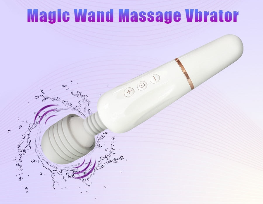 Powerful AV Magic Wand Body Massager USB Charge G Spot Vibrators for Women.Adult Vibrator Sex Toys for Woman.Female Sex Products - buysextoyth