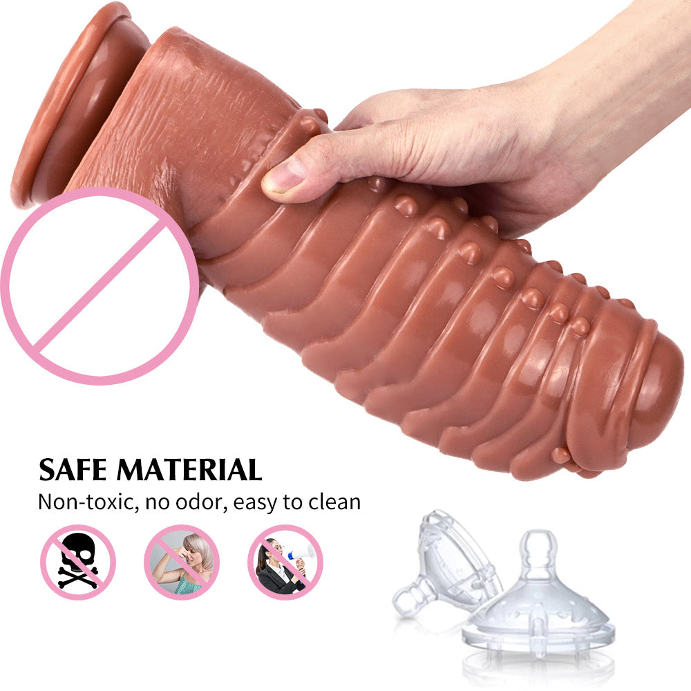 Huge Anal Plug Simulation Dildo Butt Plug with Powerful Sucker Female Masturbation Tool Thick Penis Erotic Sex Toys for Woman - buysextoyth