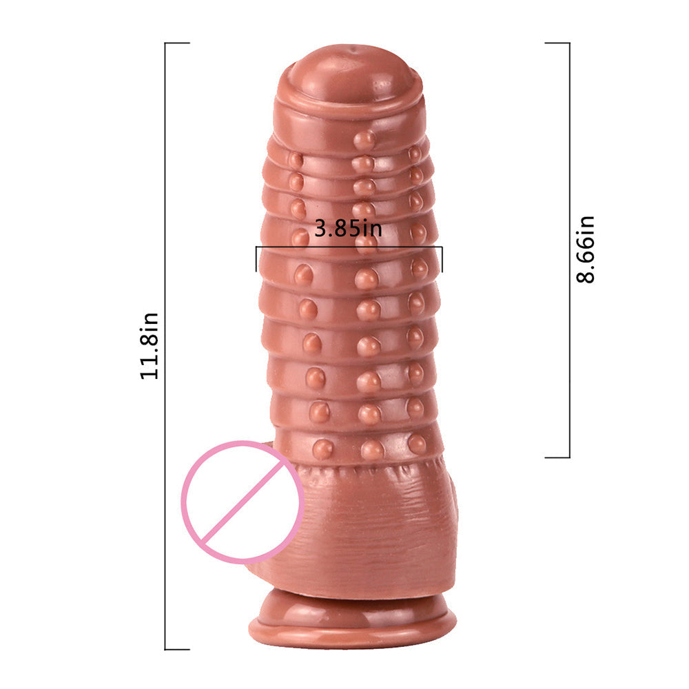 Huge Anal Plug Simulation Dildo Butt Plug with Powerful Sucker Female Masturbation Tool Thick Penis Erotic Sex Toys for Woman - buysextoyth