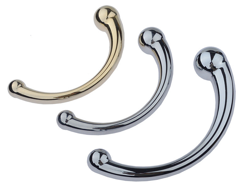 Double Ended Stainless Steel G Spot Wand Massage Stick Pure Metal Penis P-Spot Stimulator Anal Plug Dildo Sex Toy for Women Men - buysextoyth