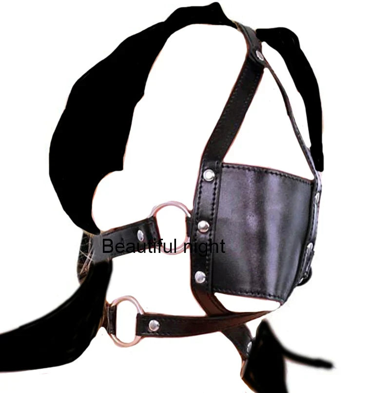 Ring/Spider/Ball Gag BDSM Leather Cover Mouth Mask Bondage. Muzzle Blindfold Restraints.SM Sex Toys For Couples - buysextoyth