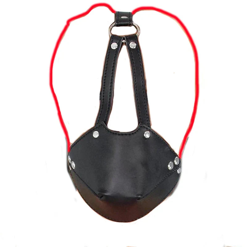 Ring/Spider/Ball Gag BDSM Leather Cover Mouth Mask Bondage. Muzzle Blindfold Restraints.SM Sex Toys For Couples - buysextoyth