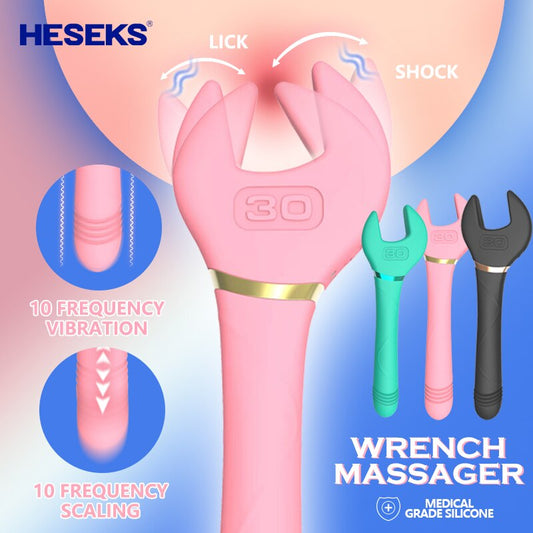 3สีประแจ Vibrators หัวนมผู้หญิง Clitoris กระตุ้นการสั่นสะเทือนความถี่10นวดหญิง Masturbator - buysextoyth