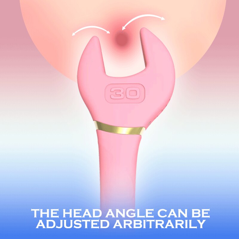 3สีประแจ Vibrators หัวนมผู้หญิง Clitoris กระตุ้นการสั่นสะเทือนความถี่10นวดหญิง Masturbator - buysextoyth