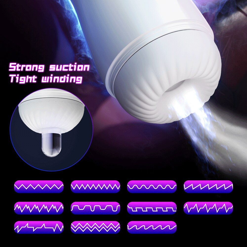 อัตโนมัติ Blowjob Vibrator ดูดจริงช่องคลอดหี Masturbator สำหรับผู้ชาย18ผู้ใหญ่เซ็กซ์ทอยสำหรับชาย - buysextoyth