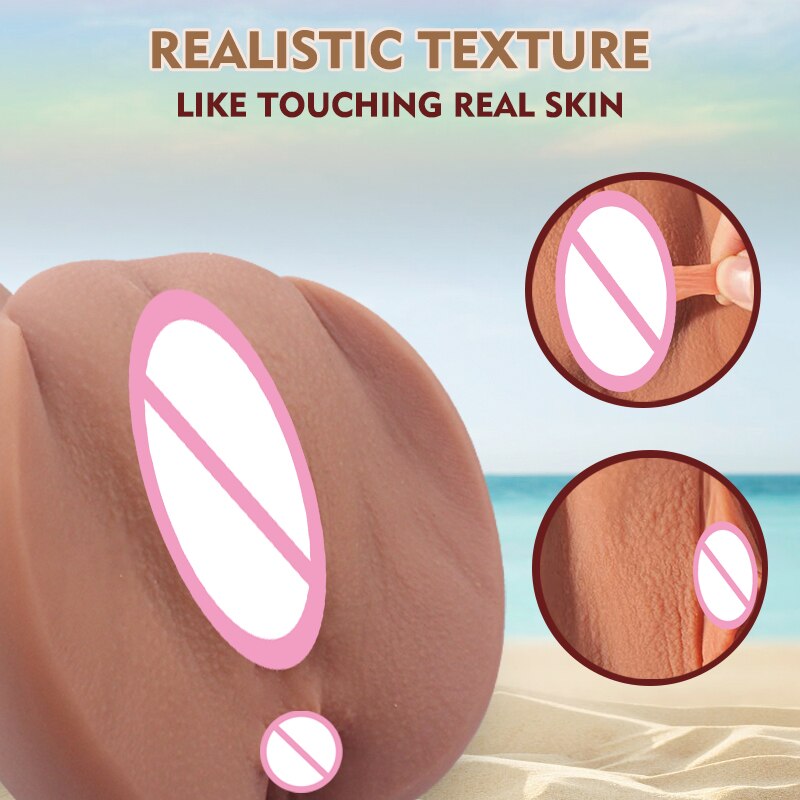 ที่สมจริง Masturbator เซ็กซ์ทอย3D พ็อกเก็ตหีที่สมจริงช่องคลอดเทียม Masturbator สำหรับผู้ชาย18ผู้ใหญ่ของเล่น - buysextoyth