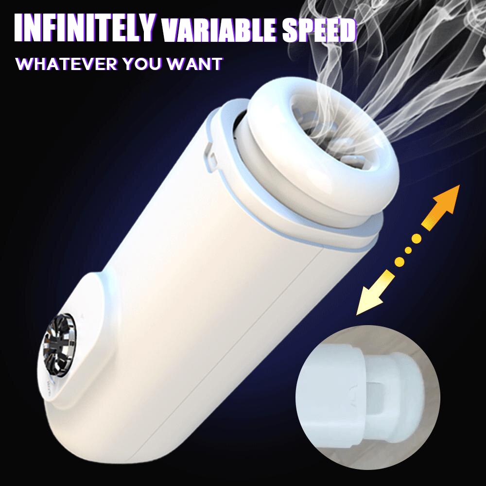 อัตโนมัติ Thrusting Telescopic Masturbators สำหรับผู้ชาย Penis กระตุ้นอมควย Soft ช่องคลอดถ้วยหีเซ็กซ์ทอยสำหรับชาย - buysextoyth