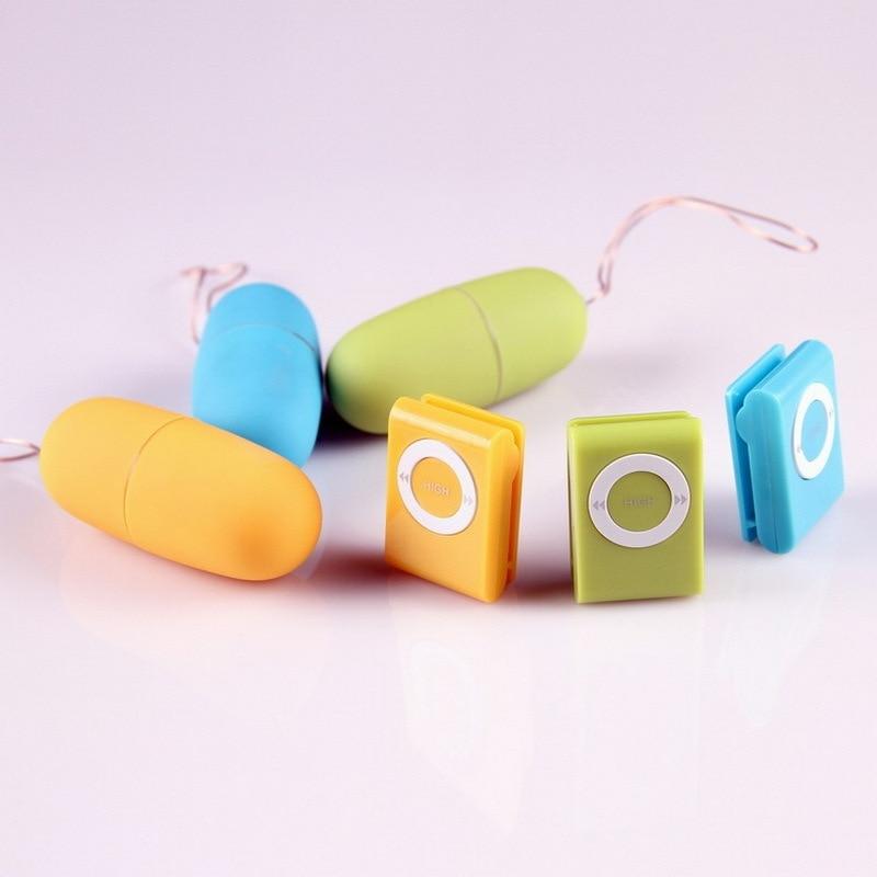5 Colors Waterproof Portable Wireless  MP3 Vibrators Remote Control Women Vibrating Egg Body Massager Sex Toys for Woman - buysextoyth