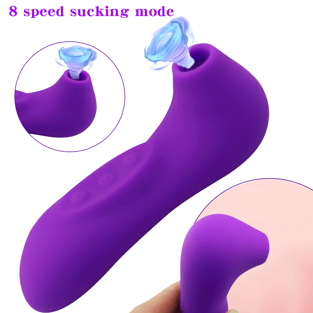 Clit Sucker Vibrator Blowjob Tongue Licking G Spot Massage Clitoris Stimulator Nipple Sucking Erotic Sex Toys for Women Sexo - buysextoyth