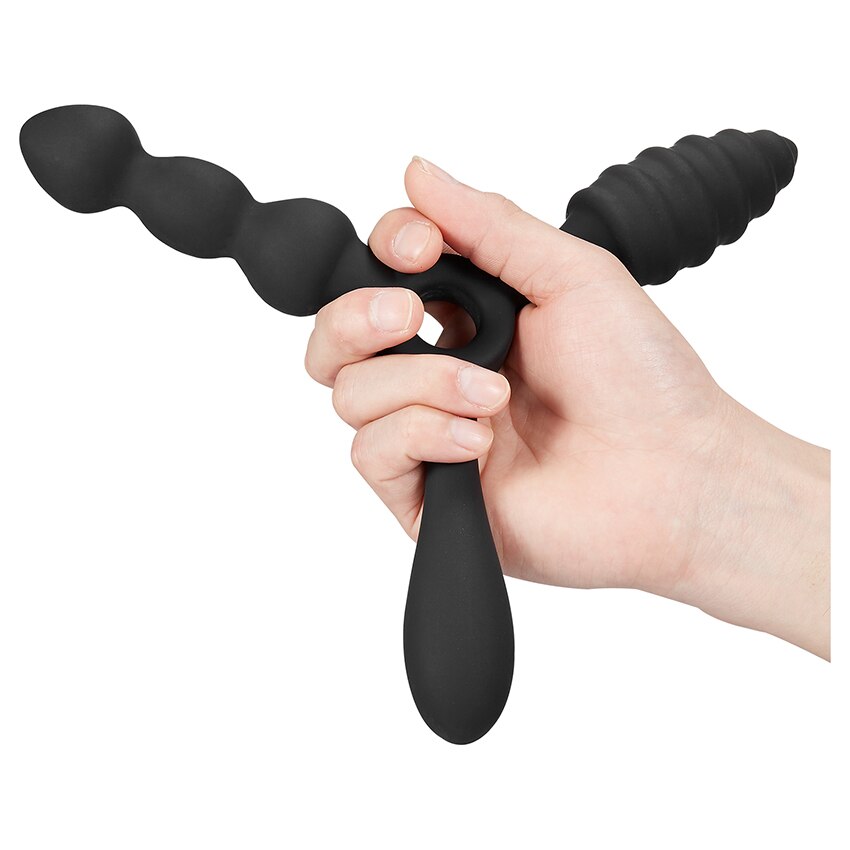 Silicone Butt Vagina Plug 3 In 1 Erotic Anal Sex Toy Anal Beads Butt Plug Anus Prostate Stimulator Massager Anal for Women Men - buysextoyth