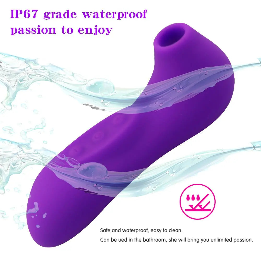 Clit Sucker Vibrator Blowjob Tongue Licking G Spot Massage Clitoris Stimulator Nipple Sucking Erotic Sex Toys for Women Sexo - buysextoyth